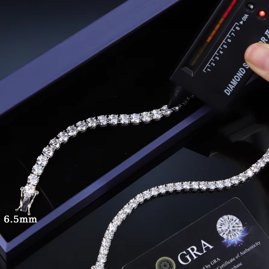 Aera Moissanite Tennis Chain Necklace - Polair