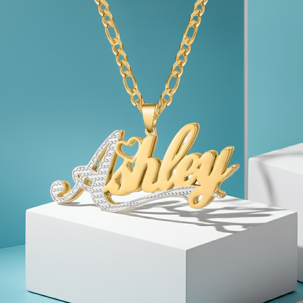 Custom 18k Gold Plated Name Necklace Polair™
