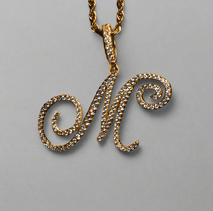 Polair Aera Cursive Initial Letter Necklace - Polair