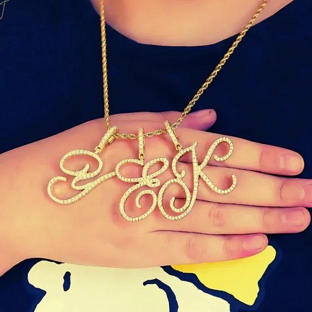 Polair Aera Cursive Initial Letter Necklace - Polair