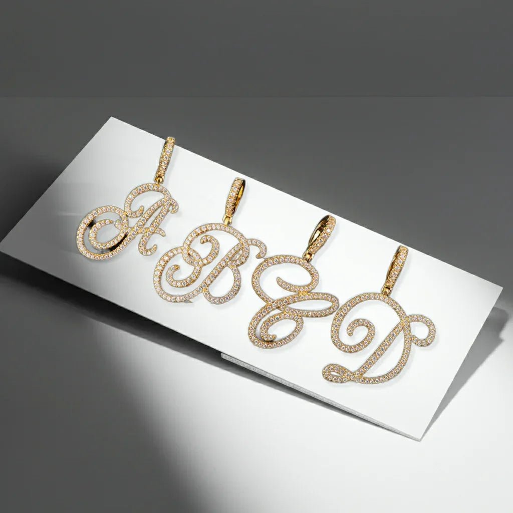 Polair Aera Cursive Initial Letter Necklace - Polair