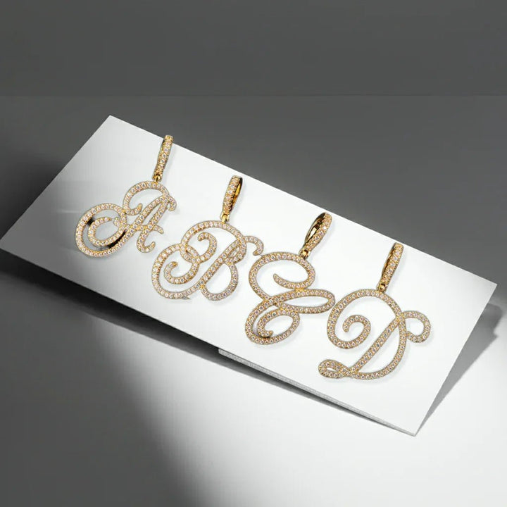 Polair Aera Cursive Initial Letter Necklace - Polair