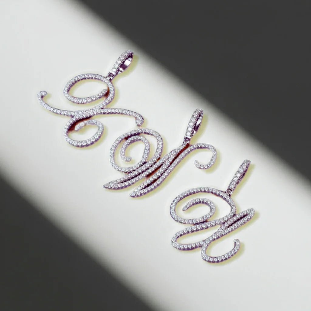 Polair Aera Cursive Initial Letter Necklace - Polair