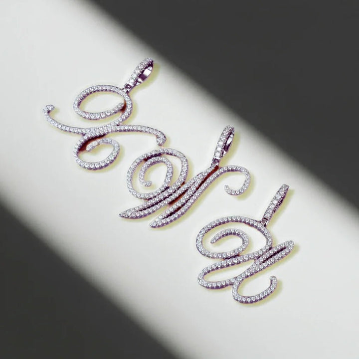 Polair Aera Cursive Initial Letter Necklace - Polair