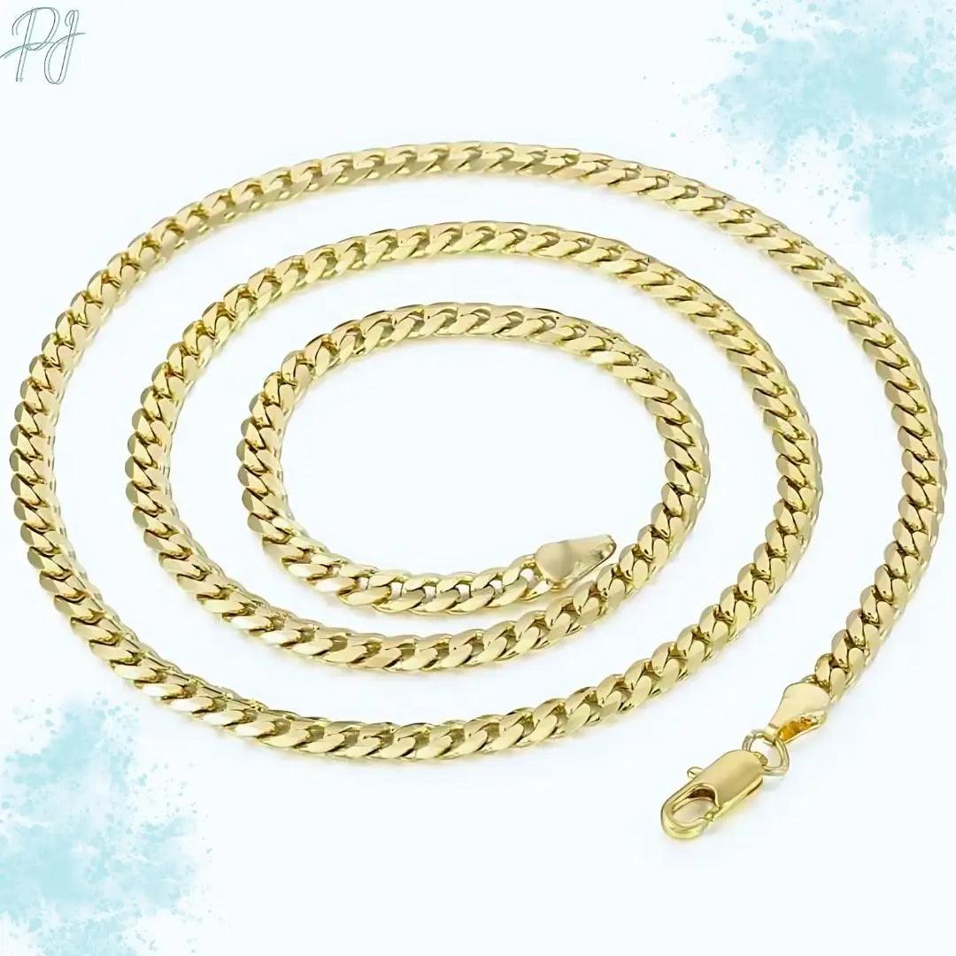 Polair Aera Gold Cuban Chain Necklace - Polair