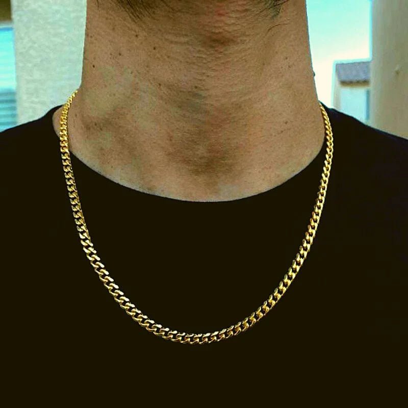 Polair Aera Gold Cuban Chain Necklace - Polair