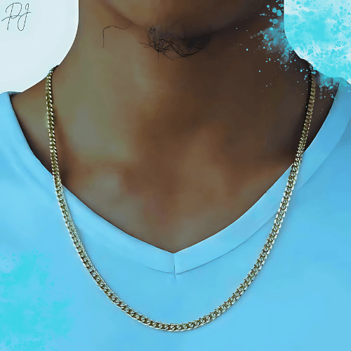 Polair Aera Gold Cuban Chain Necklace - Polair