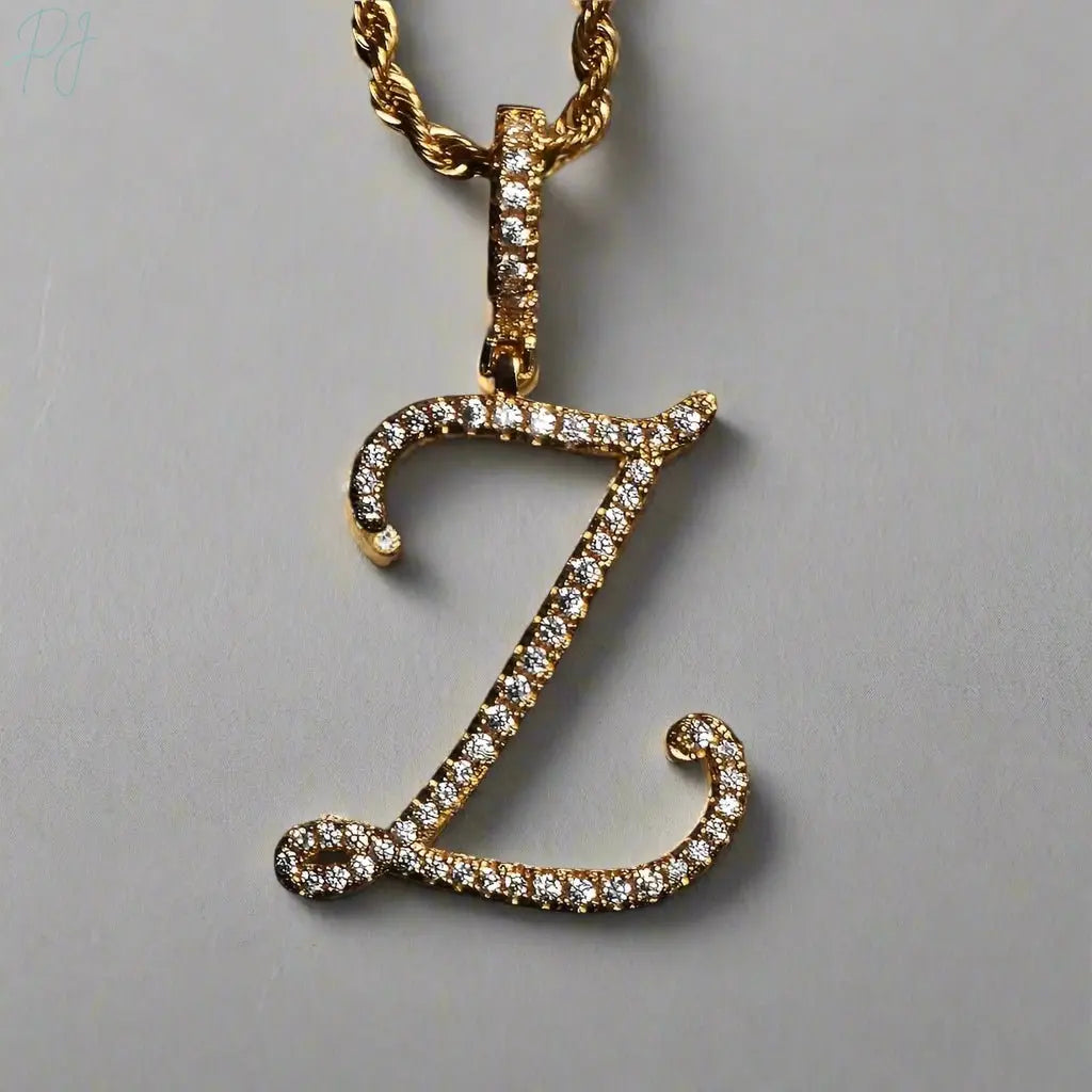 Aera Cursive Initial Letter Necklace Polair™