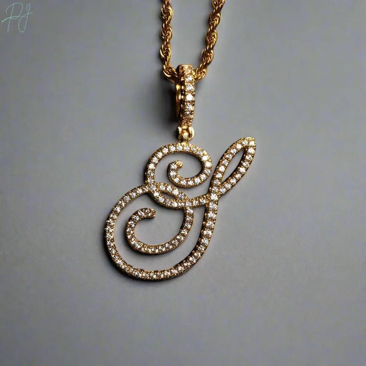 Aera Cursive Initial Letter Necklace Polair™