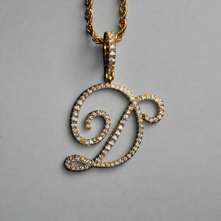Custom Cursive A-Z Initial Letter Necklace – Premium, Tarnish-Free, Personalized Statement Jewelry.