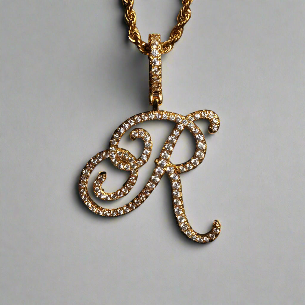 Custom Cursive A-Z Initial Letter Necklace – Premium, Tarnish-Free, Personalized Statement Jewelry.