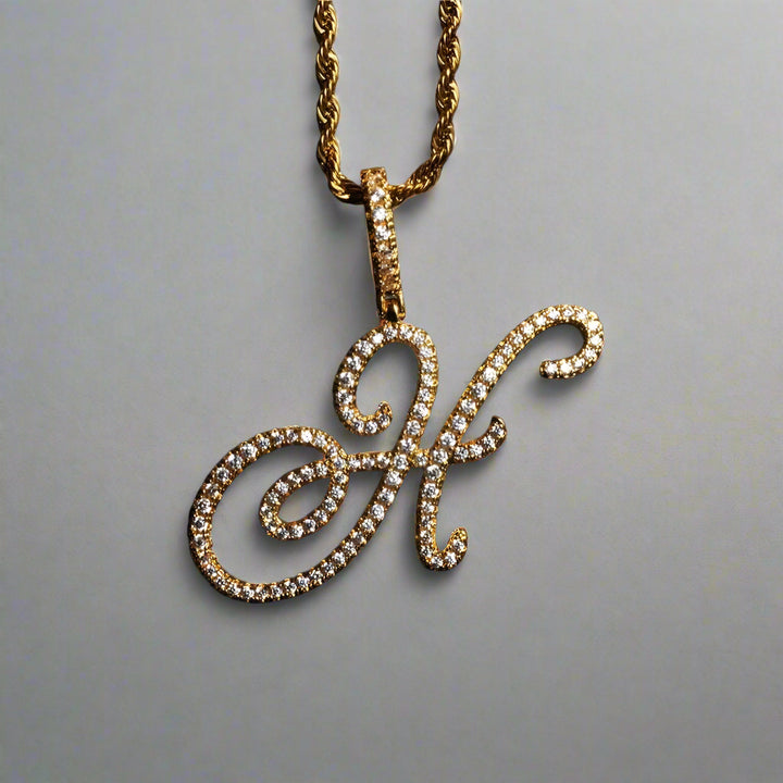 Custom Cursive A-Z Initial Letter Necklace – Premium, Tarnish-Free, Personalized Statement Jewelry.