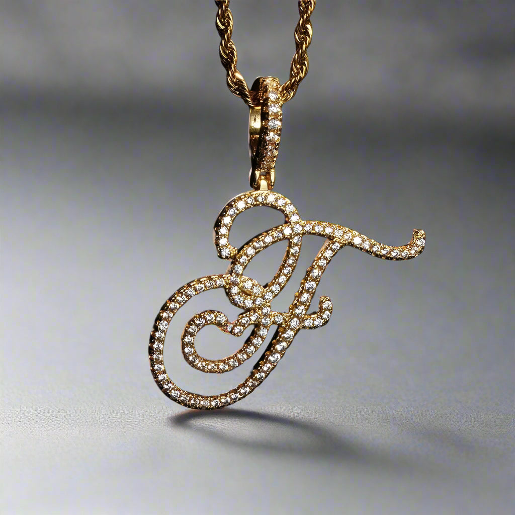 Custom Cursive A-Z Initial Letter Necklace – Premium, Tarnish-Free, Personalized Statement Jewelry.