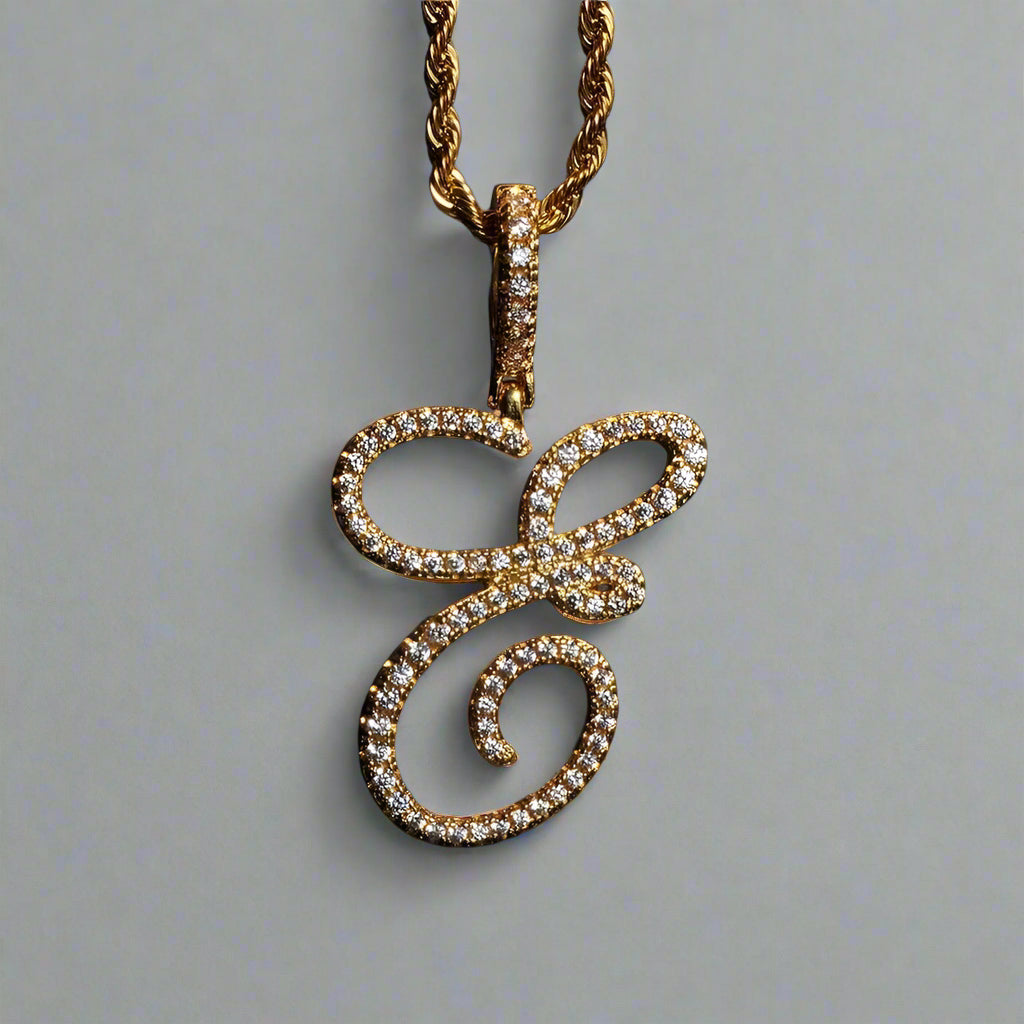 Custom Cursive A-Z Initial Letter Necklace – Premium, Tarnish-Free, Personalized Statement Jewelry.