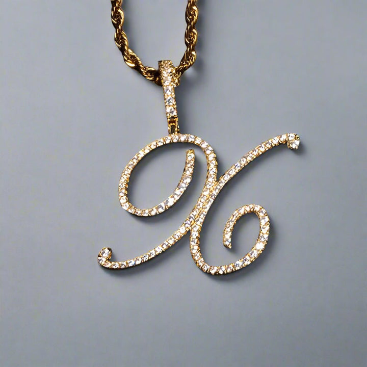 Polair Aera Cursive Initial Letter Necklace - Polair