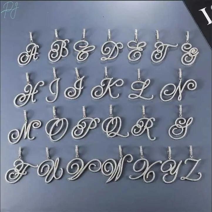 Polair Aera Cursive Initial Letter Necklace - Polair