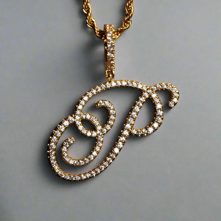 Polair Aera Cursive Initial Letter Necklace - Polair