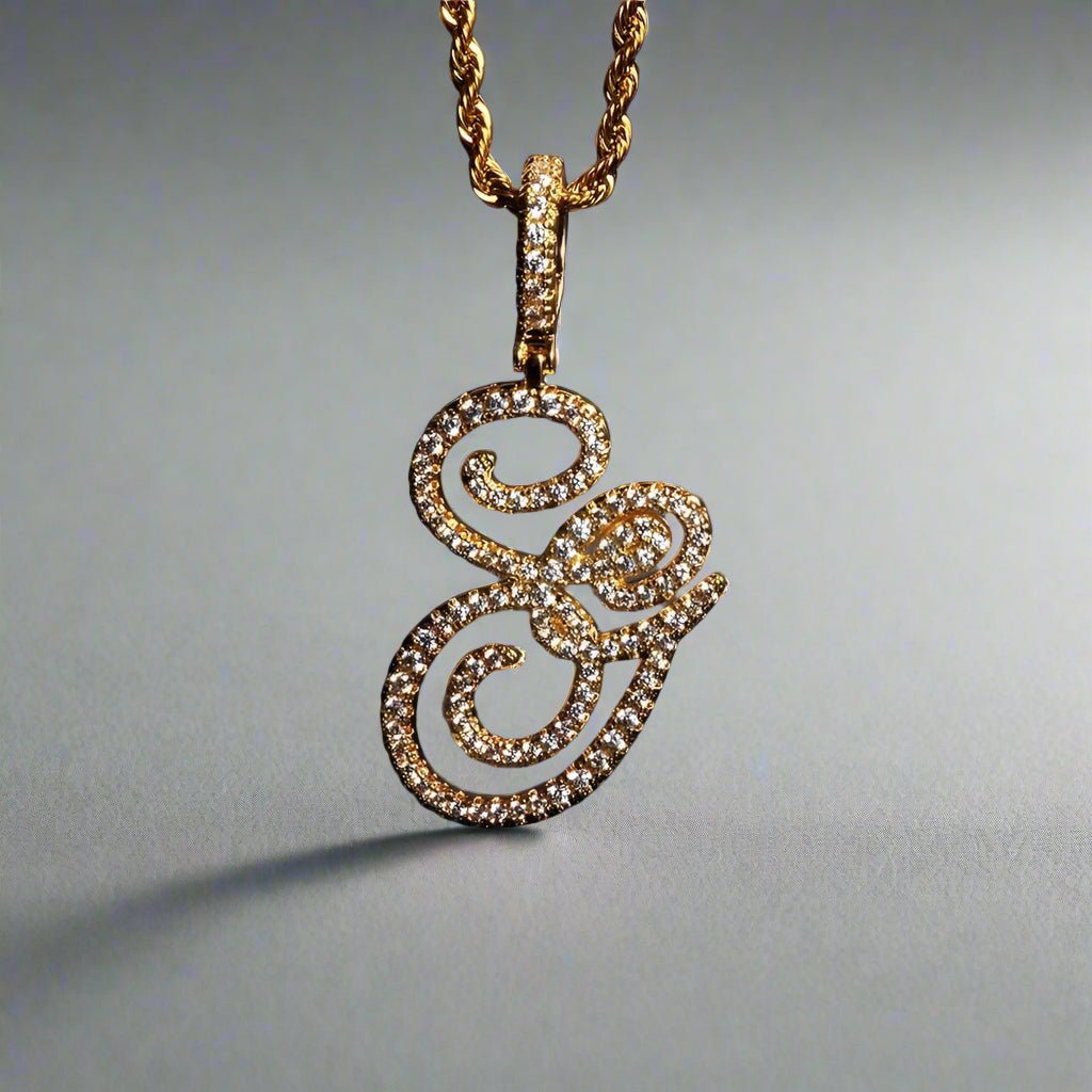 Polair Aera Cursive Initial Letter Necklace - Polair