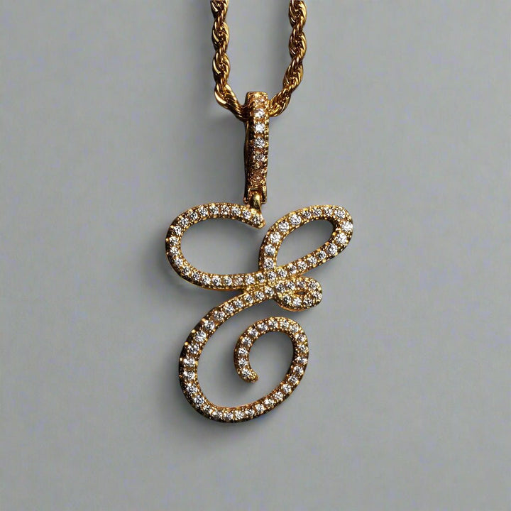 Polair Aera Cursive Initial Letter Necklace - Polair