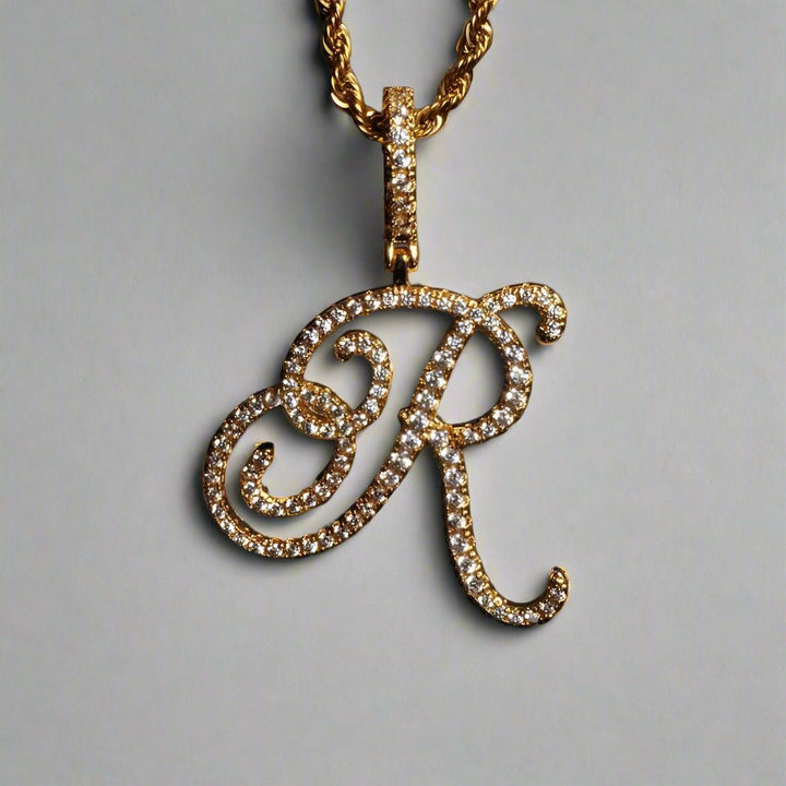 Polair Aera Cursive Initial Letter Necklace - Polair