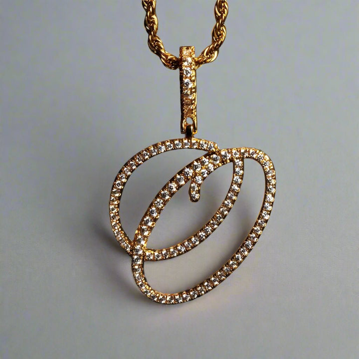 Polair Aera Cursive Initial Letter Necklace - Polair